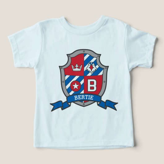 Bertie boys B nom & signification chevaliers boucl (Design Recto)