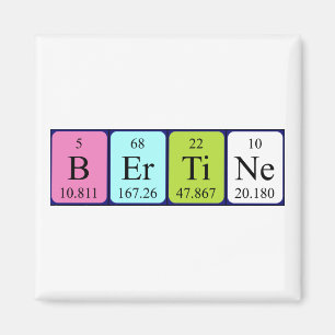 Bertine periodieke table name magnet magneet