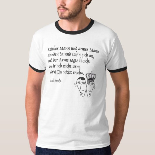 Bertolt Brecht T-shirt (Voorkant)