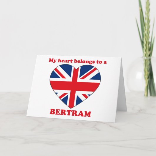 Bertram Feestdagen Kaart (Voorkant)