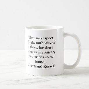 Bertrand Russell - Autoriteit Koffiemok
