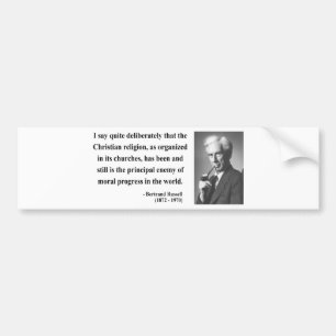 Bertrand Russell Quote 5b Bumpersticker