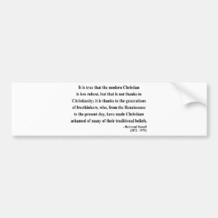Bertrand Russell Quote 6a Bumpersticker