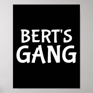Bert's Bang Voornaam Bert Bachelor Party Wedding Poster