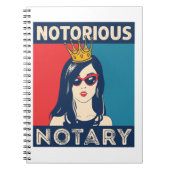 beruchte notaris public Funny Parody Notitieboek (Voorkant)