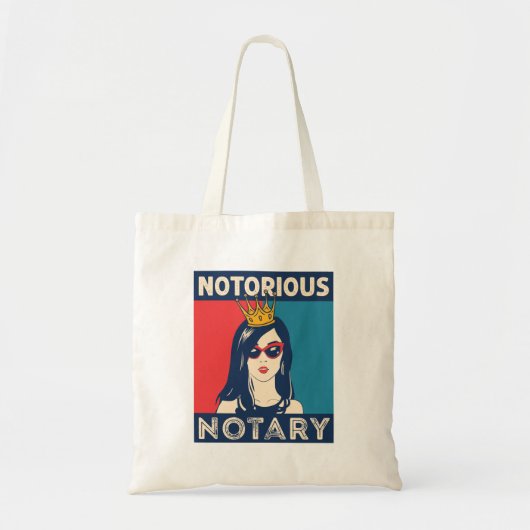 beruchte notaris public Funny Parody Tote Bag (Voorkant)