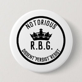 beruchte RBG-dissident blijft weerstand bieden Ronde Button 7,6 Cm