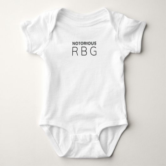 beruchte RBG Ruth Bader Ginsburg Retro  Romper (Voorkant)