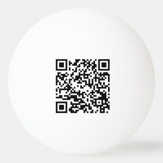 Beruflicher QR-Code Logo Pingpongballen (Achterkant)