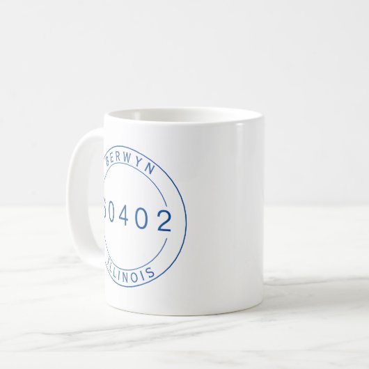 Berwyn, Illinois 60402 Zip Code Mug (Devant gauche)