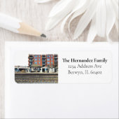 Berwyn Illinois Adresse de retour Étiquettes (En situation)