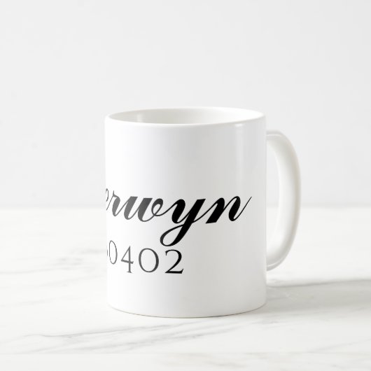 Berwyn, Illinois Zip Code Mug (Devant droit)