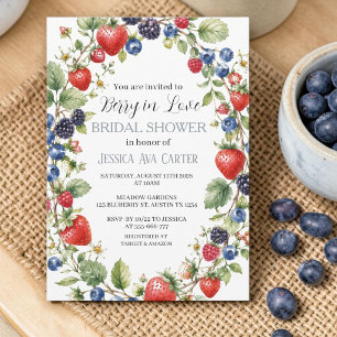 Bes Berry in Love Blauwe Bosbes Bruidsmeisjes Borr Kaart