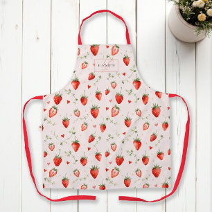 Bes Botanische Roze Hartjes Monogram Schort