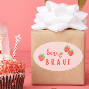 bes brave kinderkanker zieke kinderen schattig ovale sticker