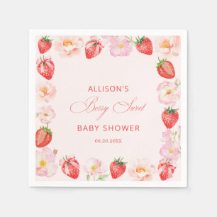 Bes zoete baby shower aardbei boog servet