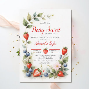 Bes Zoete Bessen Tuin Neutrale Baby Shower Kaart