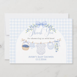 Bes zoete jongen bosbes Baby Shower Bedankkaart
