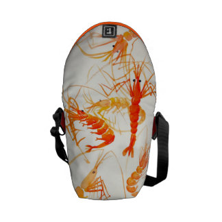 Besace Copie chinoise originale d'aquarelle de crevette