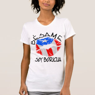 Besame Soy Boricua Kiss Ik ben Puerto Ricaan T-shirt