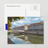 Besançon Along the riverbank Briefkaart (Voorkant / Achterkant)