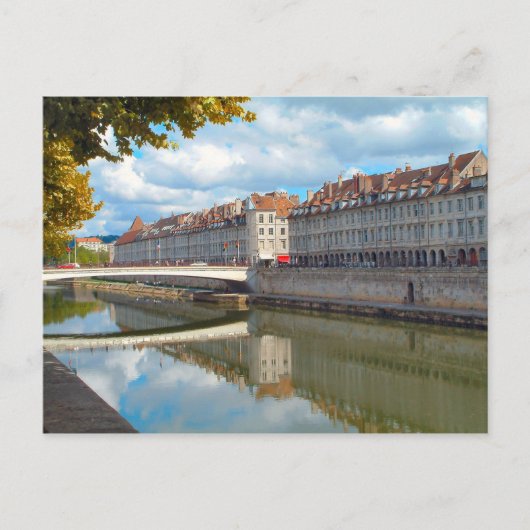 Besançon Along the riverbank Briefkaart (Voorkant)
