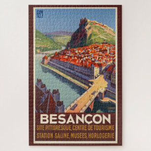 Besancon, France Vintage Travel Poster Legpuzzel