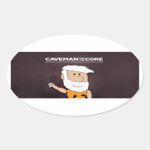 Beschaafde Caveman Koken Sticker