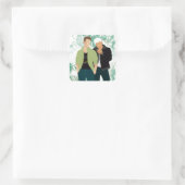 Beschadigd zoals wij - AC Vierkante Sticker (Tas)