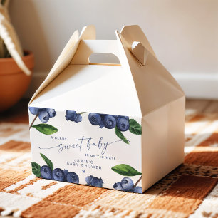 Bescheiden Blauwe Baby Blueberry Baby Shower Bedankdoosjes