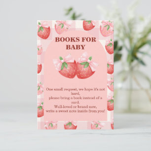 Bescheiden Boek voor Baby Verzoekkaart Bedankkaart