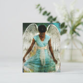 Bescheiden Engel Briefkaart (Staand voorkant)