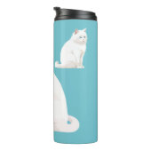 Bescheiden katten thermosbeker (Geroteerd rechts)