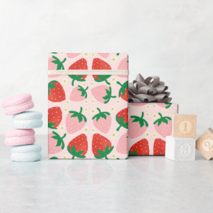 Bescheiden Roze Bessengekkluur Cadeaupapier
