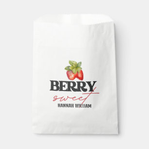 Bescheiden Zoete Aardbeien Baby Shower Bedankzakje