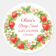 Bescheiden Zoete Baby Shower Aardbei Baby Meisje J