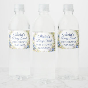 Bescheiden Zoete Baby Shower Bosbes Baby Meisje Jo Waterfles Etiket