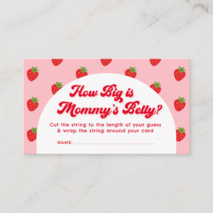Bescheiden Zoete Baby Shower Hoe Groot is Mamma's Informatiekaartje
