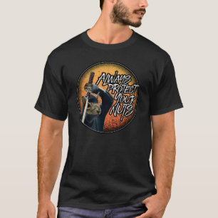 Bescherm altijd je noten - grappige ninja eekhoorn t-shirt