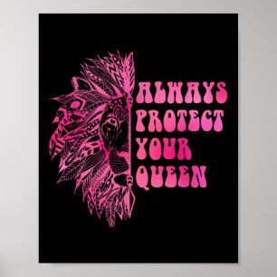 Bescherm altijd uw koningin poster