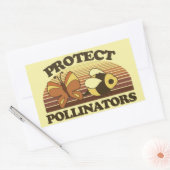 Bescherm de bestuivers rechthoekige sticker (Envelop)