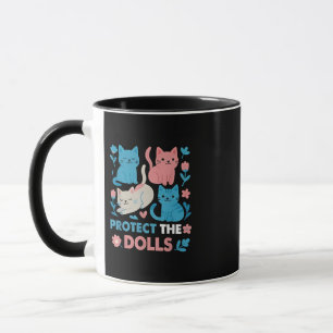 Bescherm de Dolls Gelijkheid Trans LGBT katten Lov Mok