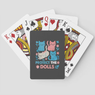 Bescherm de Dolls Gelijkheid Trans LGBT katten Lov Pokerkaarten