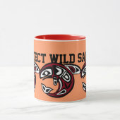 Bescherm de mok van wilde zalm (Midden)