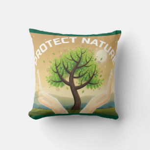 Bescherm de Natuur - Mystieke Tree of Life Design Kussen