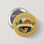 Bescherm de parken Pika Ronde Button 5,7 Cm (Voorkant /achterkant)