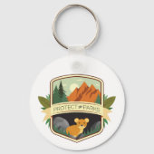 Bescherm de parken Pika Sleutelhanger (Achterkant)