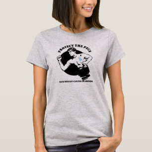 Bescherm de Pecs mannelijke borstkanker T-shirt