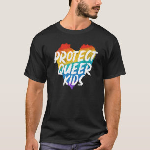 Bescherm de Queer Kinder regenboogpride maand T-shirt