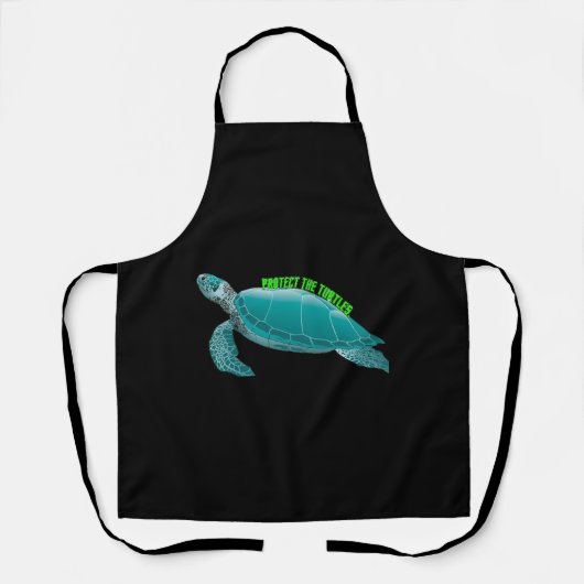Bescherm de schildpadden schort (Voorkant)